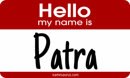 Hello my name is Patra png download