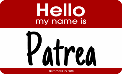 Hello my name is Patrea png download