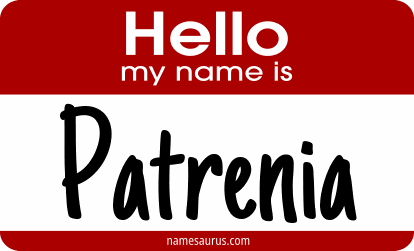 Hello my name is Patrenia png download