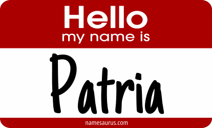 Hello my name is Patria png download