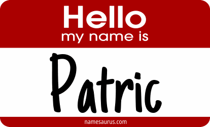 Hello my name is Patric png download