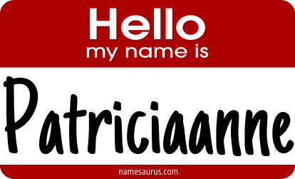Hello my name is Patriciaanne png download