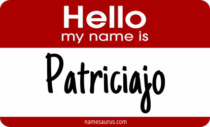 Hello my name is Patriciajo png download
