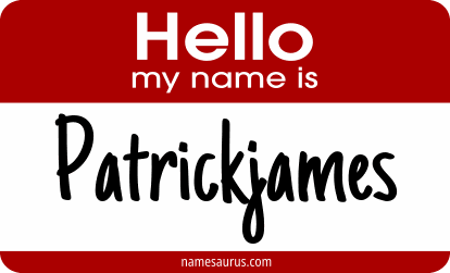 Hello my name is Patrickjames png download