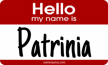 Hello my name is Patrinia png download