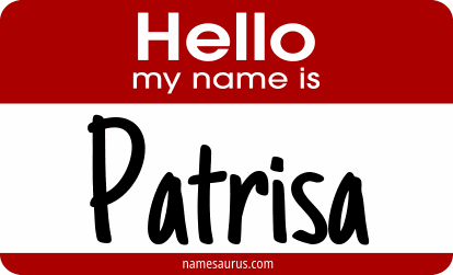 Hello my name is Patrisa png download