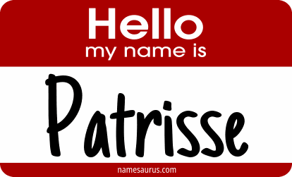 Hello my name is Patrisse png download