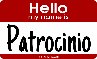 Hello my name is Patrocinio png download