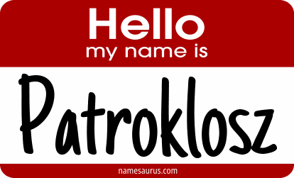 Hello my name is Patroklosz png download