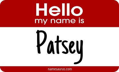 Hello my name is Patsey png download