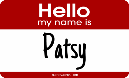 Hello my name is Patsy png download
