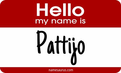 Hello my name is Pattijo png download