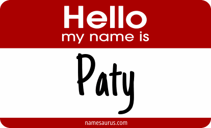 Hello my name is Paty png download