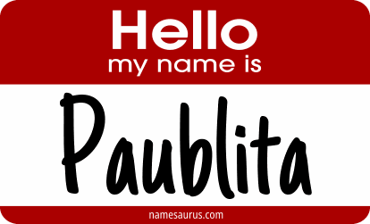 Hello my name is Paublita png download