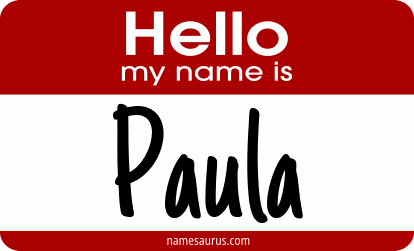 Hello my name is Paula png download