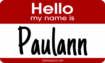 Hello my name is Paulann png download