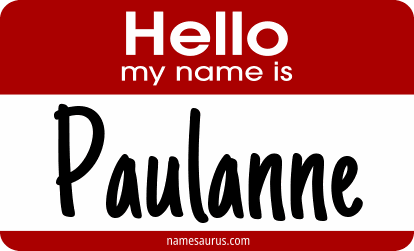 Hello my name is Paulanne png download