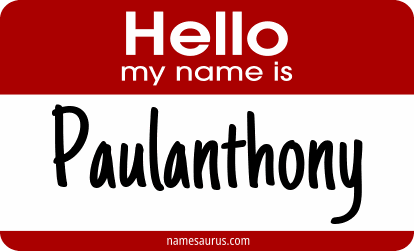Hello my name is Paulanthony png download
