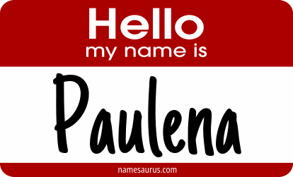 Hello my name is Paulena png download