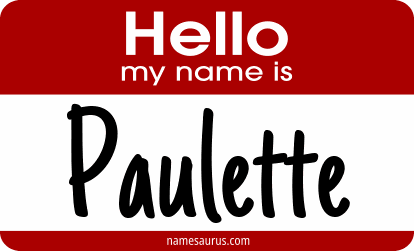 Hello my name is Paulette png download