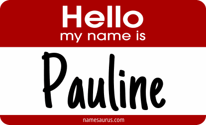 Hello my name is Pauline png download
