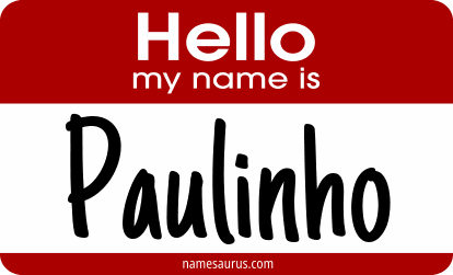 Hello my name is Paulinho png download