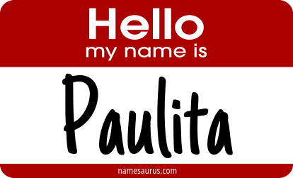 Hello my name is Paulita png download