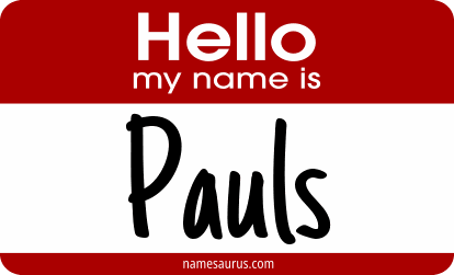 Hello my name is Pauls png download