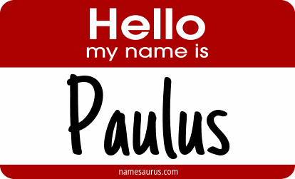 Hello my name is Paulus png download