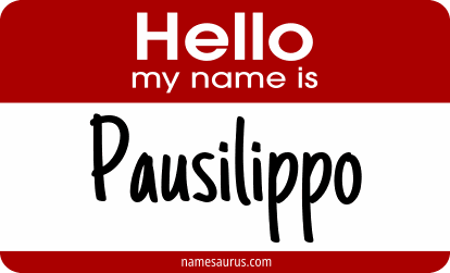 Hello my name is Pausilippo png download