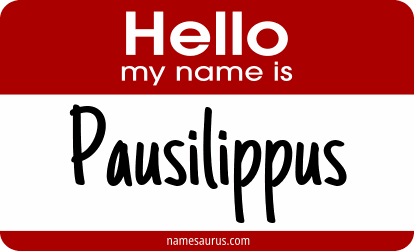 Hello my name is Pausilippus png download