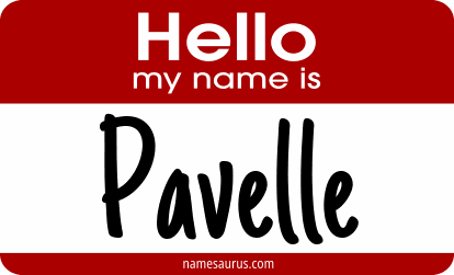 Hello my name is Pavelle png download