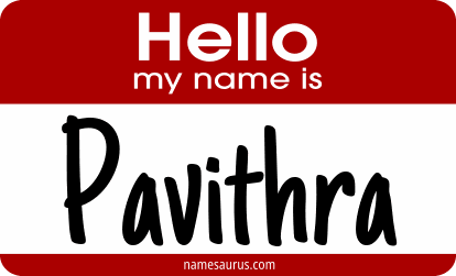 Hello my name is Pavithra png download