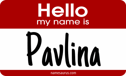 Hello my name is Pavlina png download