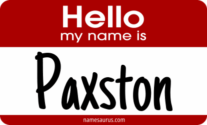 Hello my name is Paxston png download