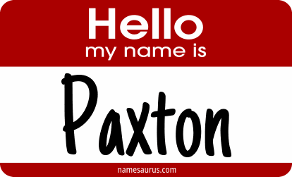 Hello my name is Paxton png download