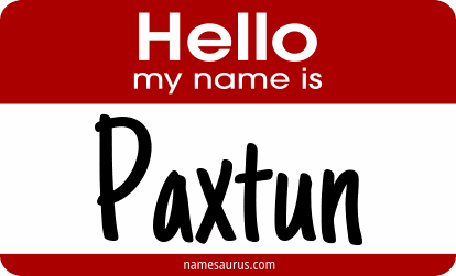 Hello my name is Paxtun png download