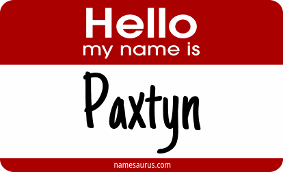 Hello my name is Paxtyn png download