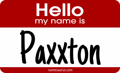 Hello my name is Paxxton png download