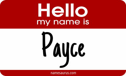 Hello my name is Payce png download