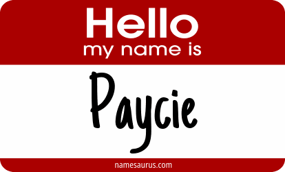 Hello my name is Paycie png download