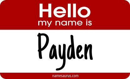 Hello my name is Payden png download