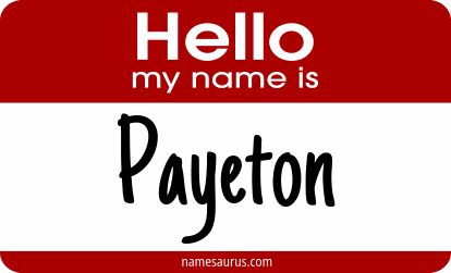Hello my name is Payeton png download