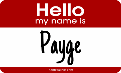 Hello my name is Payge png download