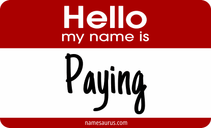Hello my name is Paying png download