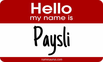 Hello my name is Paysli png download