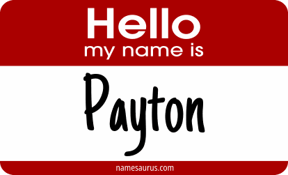 Hello my name is Payton png download
