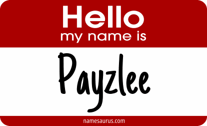 Hello my name is Payzlee png download