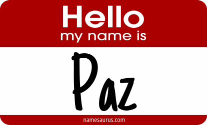 Hello my name is Paz png download