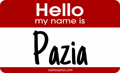 Hello my name is Pazia png download